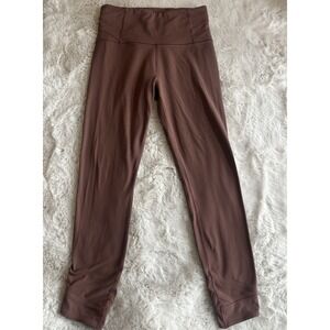 Athleta High Rise‎ Brown Color Legging  Size S